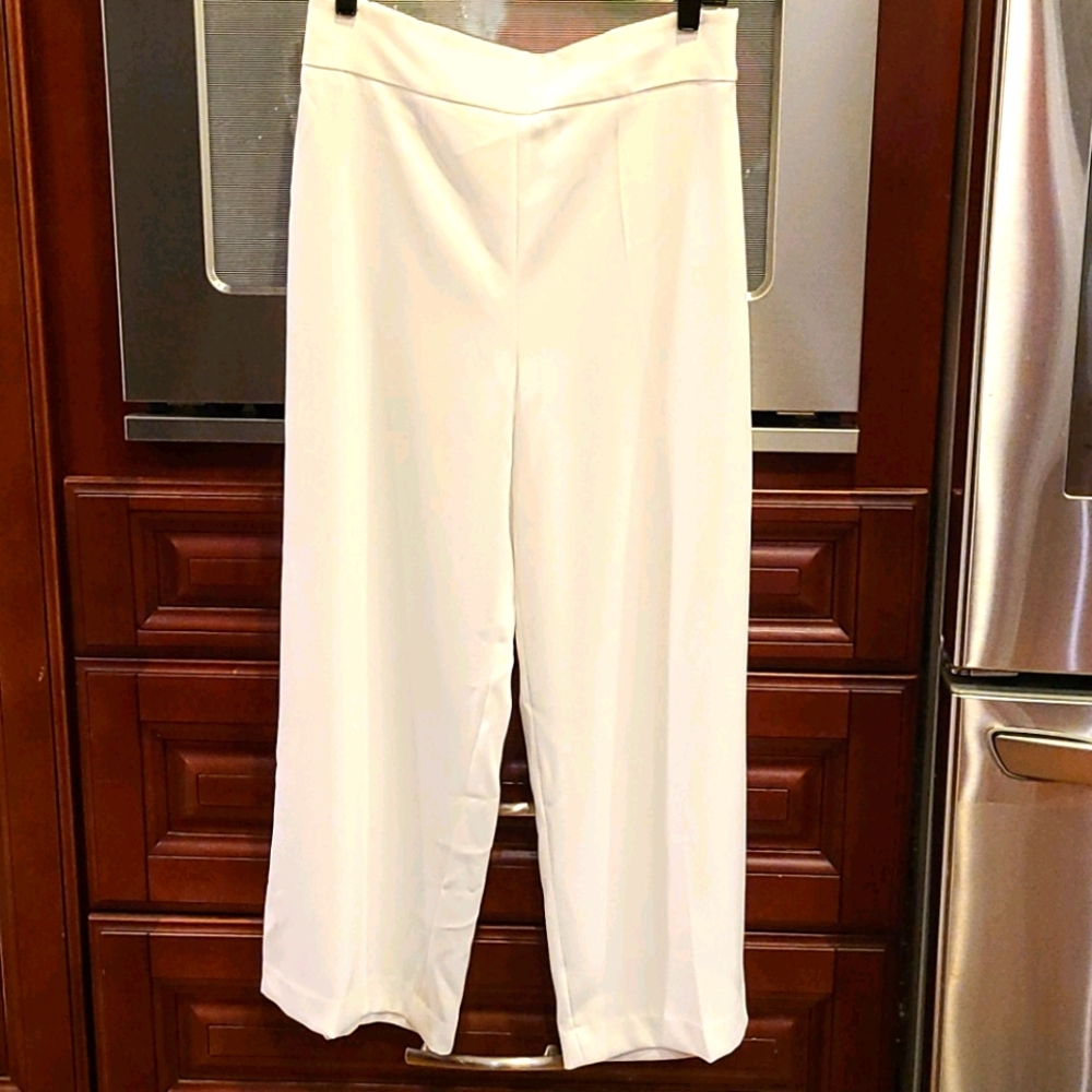 ZARA The Classic Culotte White Size Large